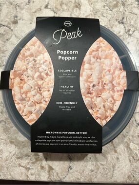 Peak Collapsible Popcorn Popper - black